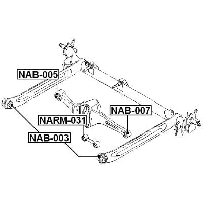 Rear crossmember bushing