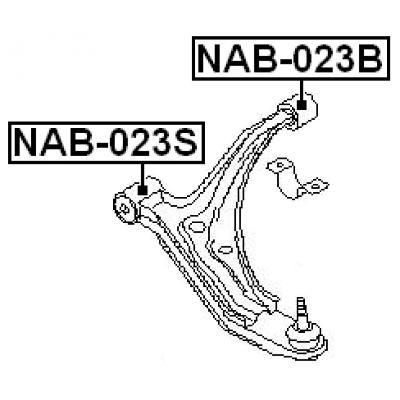 Rear bushing, front control arm