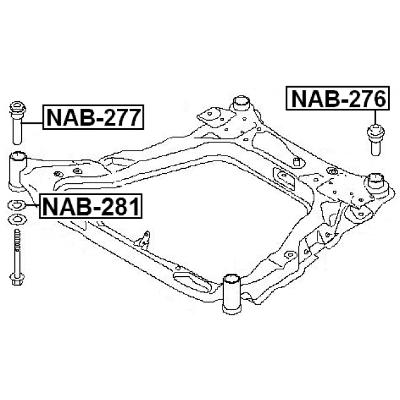 Subframe rear bushing