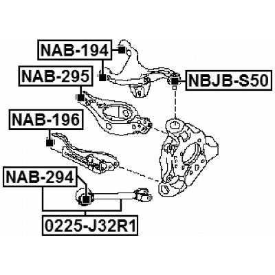 Bushing, rear transverse arm