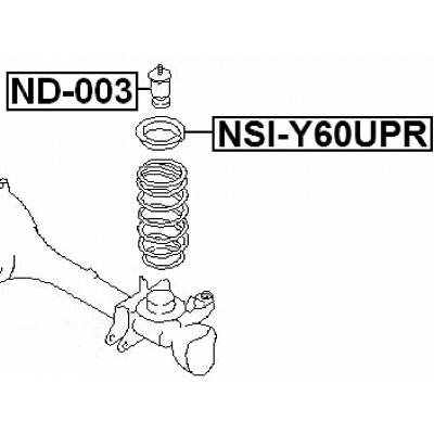 Front shock absorber jounce bumper