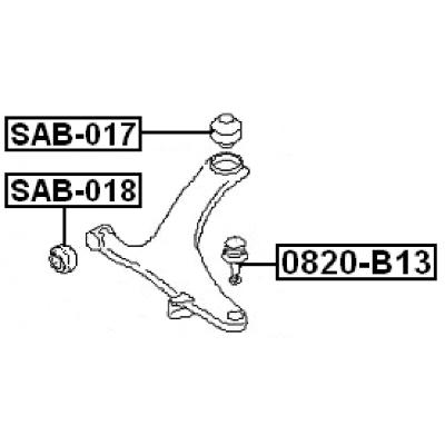 Rear bushing, front control arm