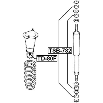 Front shock absorber jounce bumper