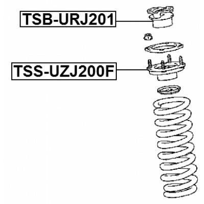 Front shock absorber mounting